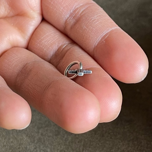 Retired Pandora Sparkling Cross Dangle Charm for Bracelet Necklace EUC - Picture 4 of 5